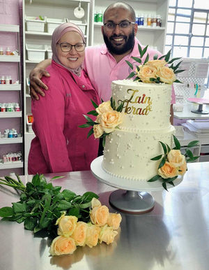 Kamila Adamczewska and Arif Kandanchira, owners of The Cravery Cakes in Birmingham