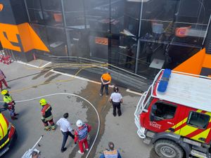 Supporting image for story: McLaren staff member taken to hospital after fire in team hub at Spanish GP
