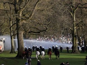 Supporting image for story: Belgian police clash with revellers at party in Brussels park