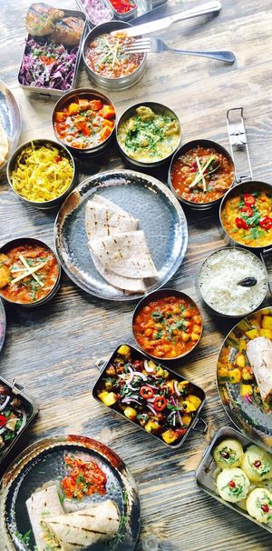 From the streets – a selection of Mowgli’s dishes