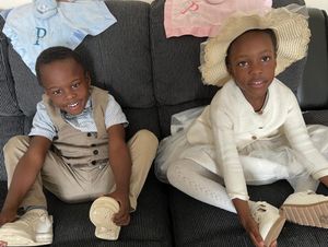 Twins Sochika and Osinachi today. PIC: Sandwell and West Birmingham NHS Trust.