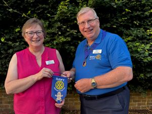 Supporting image for story: New president takes charge of Market Drayton Rotary Club at the start of exciting year