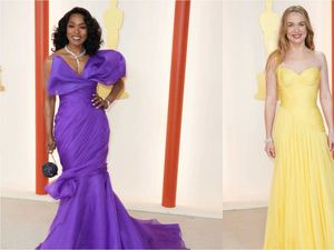 Supporting image for story: From Angela Bassett to Kerry Condon, bright colours dominate Oscars 2023 fashion