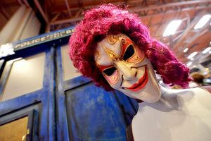 A scary mask at Comic Con