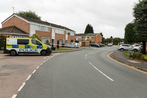 The police cordon on Northdown Road
