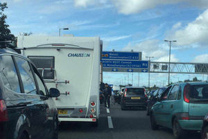 Picture of the traffic on the M6 from @hollyjobee