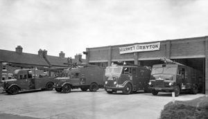 Market Drayton fire station around the mid 1950s.