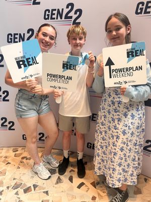 Picture caption: Jo Jo, Caitlin and Liv from Uplifting Minds were among the eight social action projects awarded funding from United By 2022.