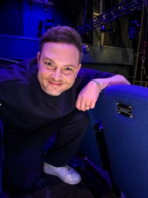 Mark Rhodes and his named seat.