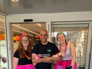 Supporting image for story: Dudley Specsavers staff raise £640 or cancer charity
