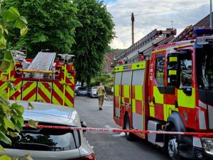The scene in Astbury Avenue