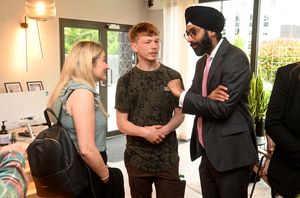 Jake Collins has become ward service officer at Sandwell Hospital after going back into adult education