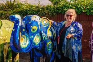 The damaged sculpture was created by artist Jenny Marshall