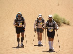 Supporting image for story: Former Shropshire man conquers marathon desert trek
