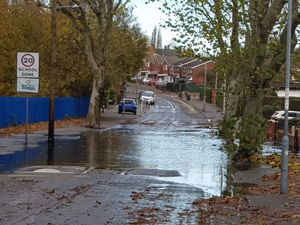 Supporting image for story: Anger over delays in fixing flooded Wednesbury road
