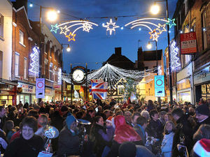 Supporting image for story: Christmas joy as Shropshire is lit up