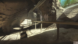 The plans include a walkway through the Seven Sisters caverns