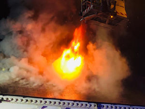 Supporting image for story: Fire rips through roof near suspected cannabis farm in Birmingham