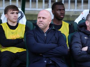 Liverpool manager Arne Slot before the FA Cup fourth-round defeat at Plymouth