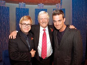 Michael Parkinson, Sir Elton John and and Robbie Williams