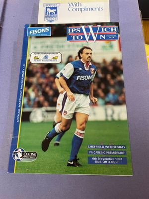 Ipswich also provided two programmes – including Andrew's favourite player, John Wark.
