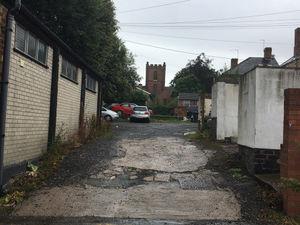 A path to the car park where the attempted murder took place