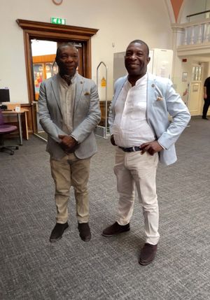 The Deputy Lord Lieutenant Professor Martin Levermore MBE DL with his 3D cut-out