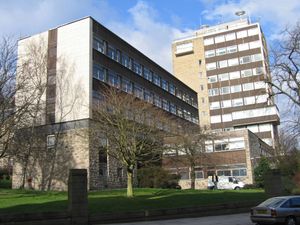 Exterior view of the University of Dundee's Tower Building