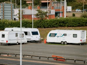 Supporting image for story: Council considers legal position as travellers remain on Dudley car park