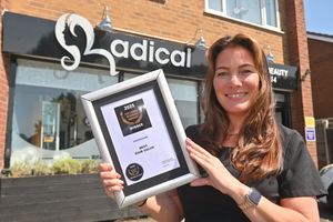 Caryn Birch, owner of Radical Hair & Beauty which has won the Best Hair Salon in Staffordshire award in the England Business Awards