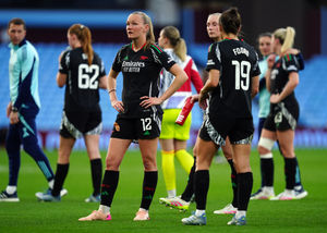 Arsenal's Frida Maanum after the Barclays Women's Super League match at Villa Park, Birmingham. Picture date: Wednesday April 30, 2025.
