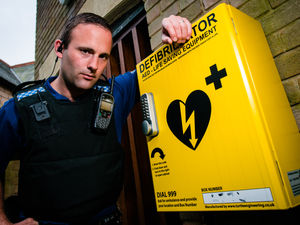 Supporting image for story: Gum pressed into vital buttons of Oswestry defibrillator