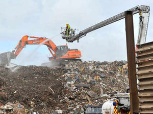 Supporting image for story: Fire rips though huge rubbish tip