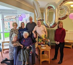 Supporting image for story: May celebrates her 106th birthday with family and friends