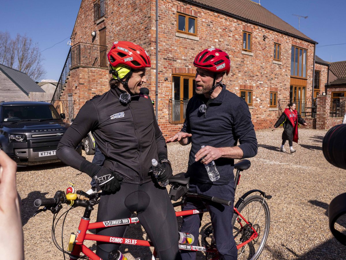 Greg James says William&rsquo;s &lsquo;royal glutes&rsquo; helped power him to finish 1,000km ride