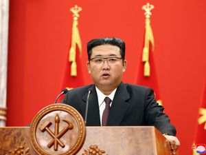 Supporting image for story: North Korean leader urges officials to overcome the country’s ‘grim situation’