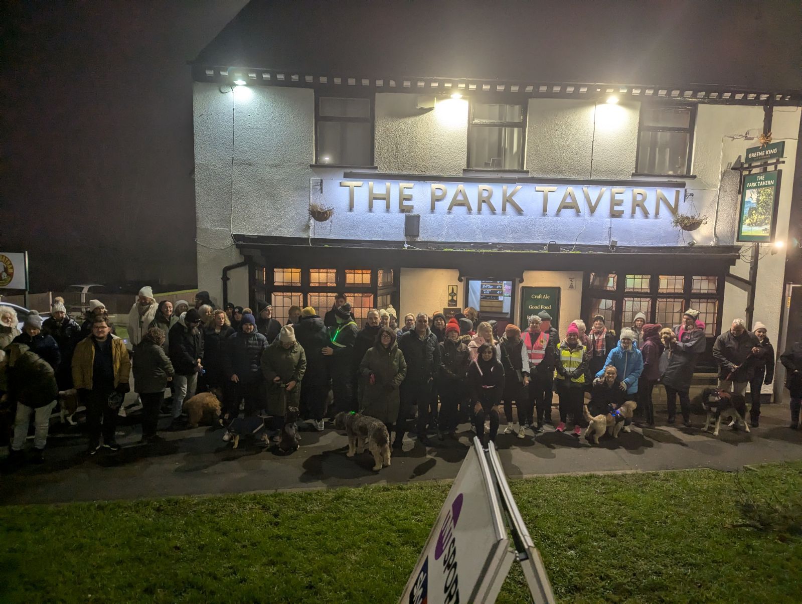 Just under 70 people join the walk on week three. 