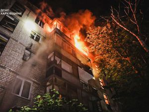 Supporting image for story: Russian attacks kill three as drones hit Kharkiv and other parts of Ukraine