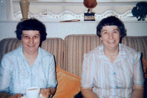 The twins - with Joan on the left and Jessie right.
