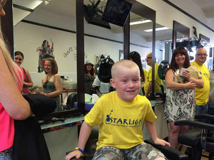 Supporting image for story: Shrewsbury boy has head shaved to say thank you to charity