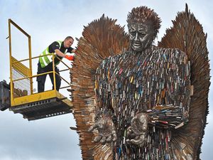 Supporting image for story: Knife Angel brings strong anti-violence message to Newtown