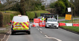 The A448 in Kidderminster is closed