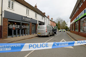Police cordoned off the street in Tettenhall after an investigation was launched