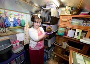 Ailie with one of her patients