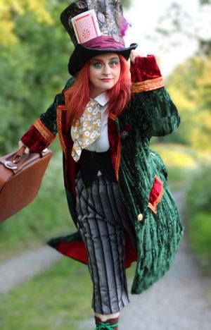 Francesca Fox as the Mad Hatter. Photo: Shaun Higgins