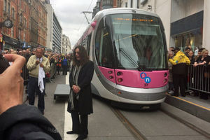 Supporting image for story: Ozzy Osbourne in Birmingham: Prince of Darkness greeted by huge crowds to have Midland Metro tram named in his honour