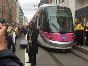 Supporting image for story: Ozzy Osbourne in Birmingham: Prince of Darkness greeted by huge crowds to have Midland Metro tram named in his honour