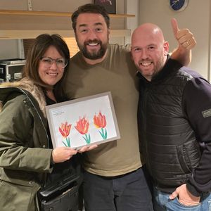 Jason Manford with Natalie and Mark