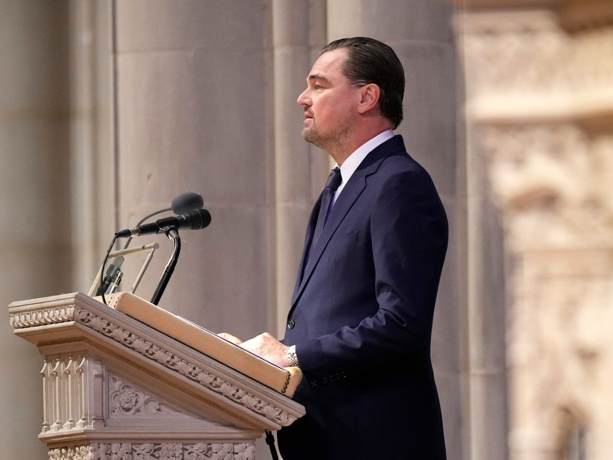 Leonardo DiCaprio honours &lsquo;trailblazer&rsquo; Jane Goodall at activist&rsquo;s funeral