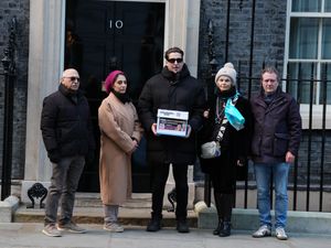 Supporting image for story: Family of UK couple detained in Iran and supporters hand petition to No 10